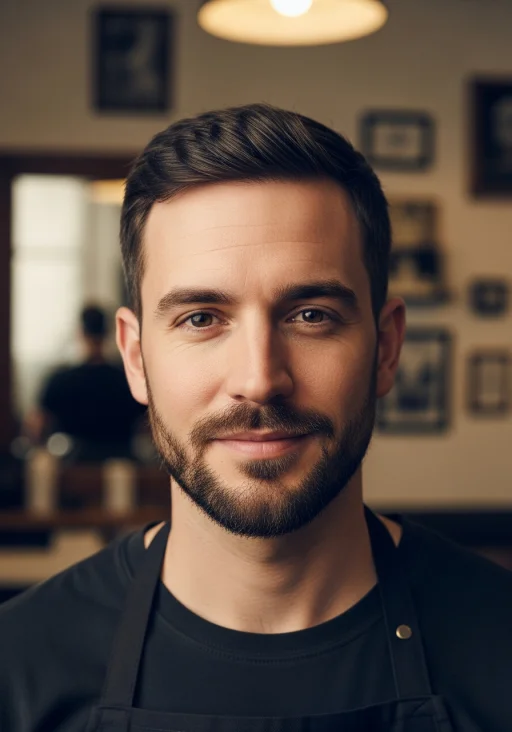 Callum Reid, professional barber
